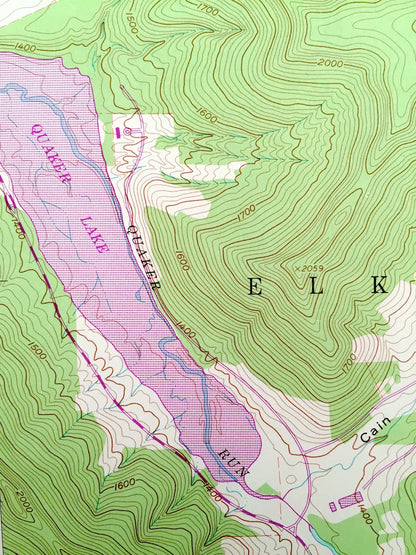 Antique Red House, New York 1962 US Geological Survey Topographic Map – Cattaraugus County, Cold Spring, Elko Allegany Indian Reservation NY
