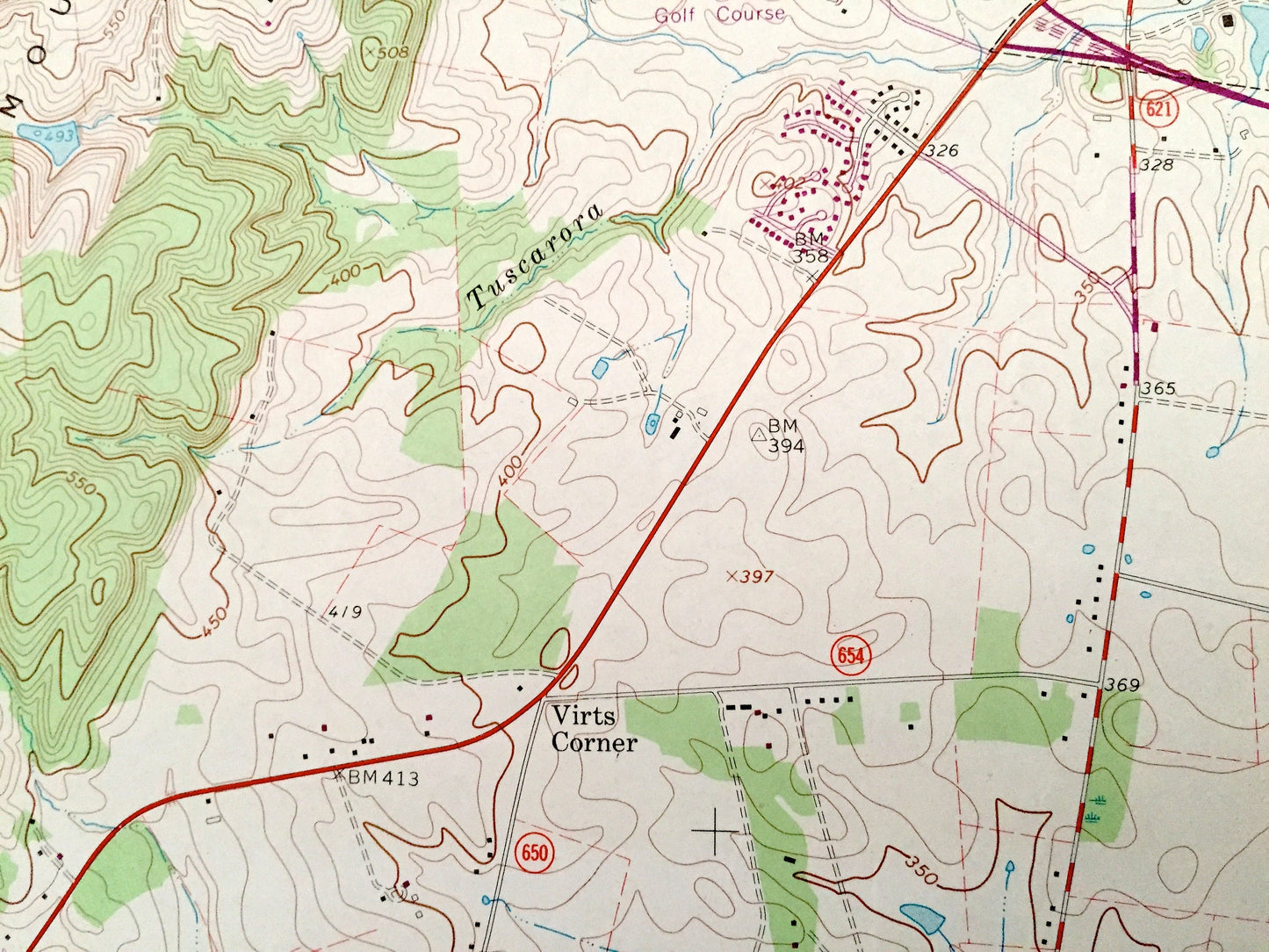 Antique Leesburg, Virginia 1968 US Geological Survey Topographic Map – Loudoun County, Woodburn Leedsville Oatlands Trap Rock Maryland VA MD