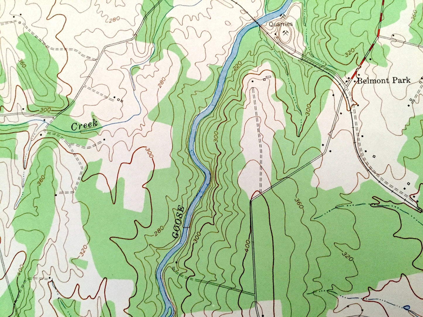 Antique Leesburg, Virginia 1952 US Geological Survey Topographic Map – Loudoun County, Woodburn Leedsville Oatlands Trap Rock Maryland VA MD