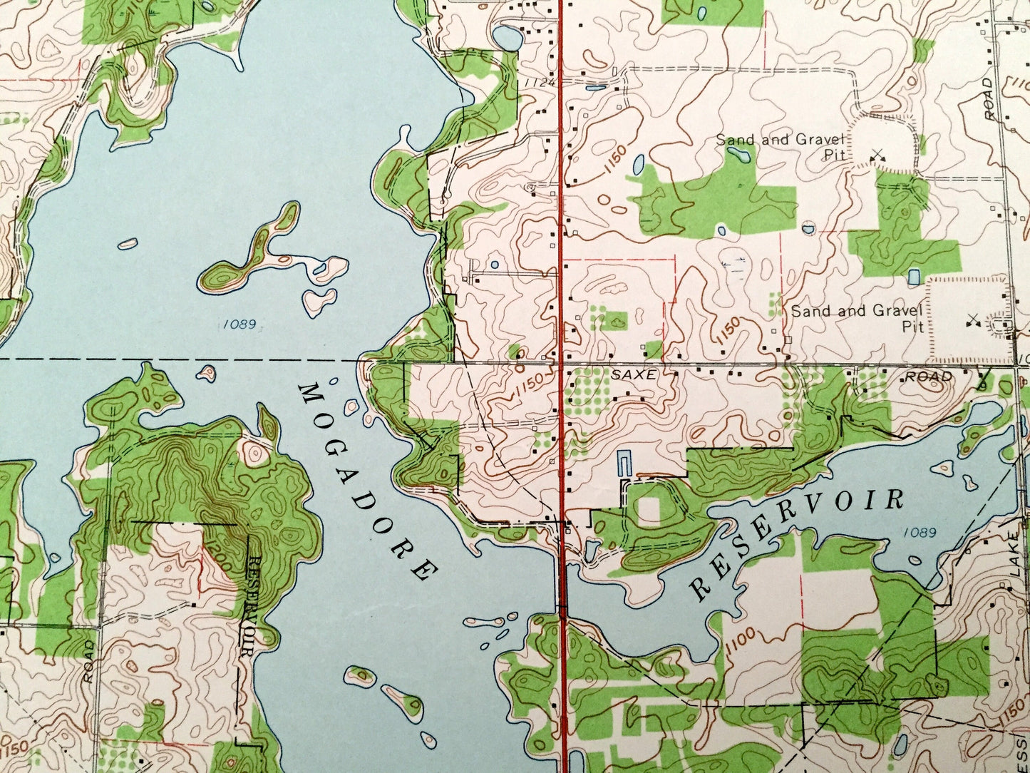 Antique Suffield, Ohio 1960 US Geological Survey Topographic Map – Portage County, Brimfield, Rootstown, Randolph, Mishler, Wingfoot Lake OH