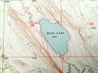 Antique Voltaire, North Dakota 1948 US Geological Survey Topographic Map – McHenry County, Hendrickson, Lebanon, Brown, Lake Hester, ND
