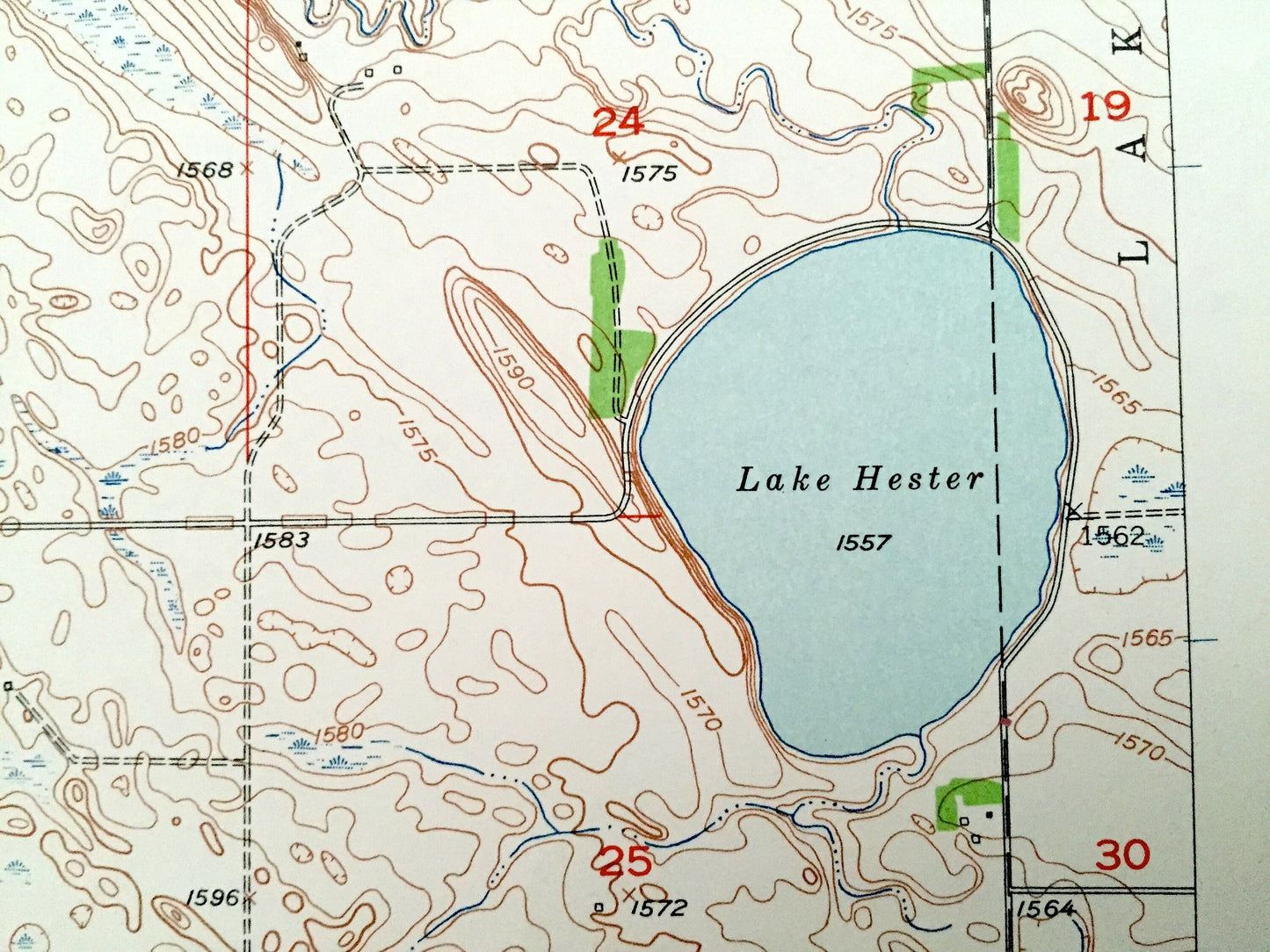Antique Voltaire, North Dakota 1948 US Geological Survey Topographic Map – McHenry County, Hendrickson, Lebanon, Brown, Lake Hester, ND