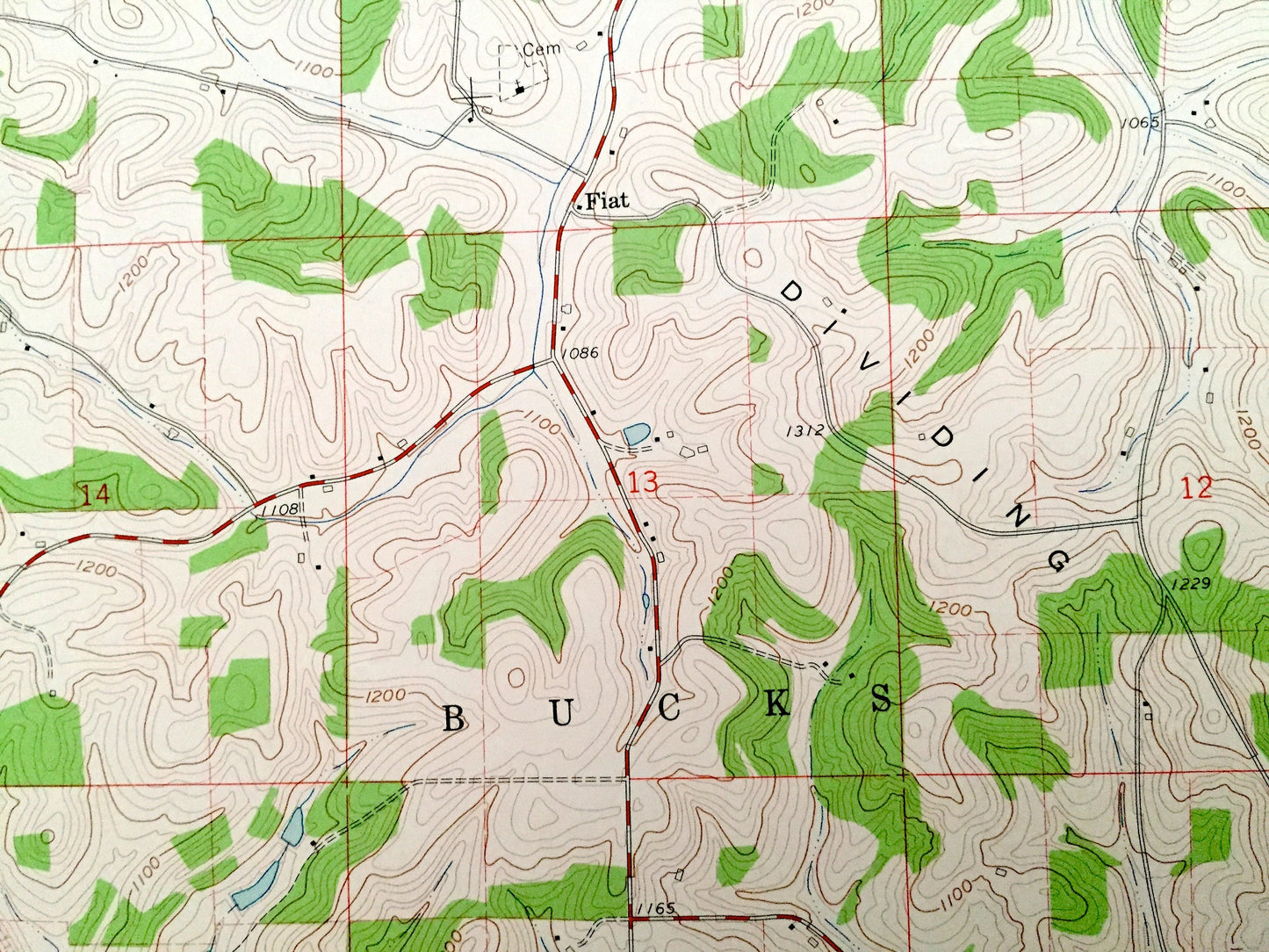 Antique Baltic, Ohio 1961 US Geological Survey Topographic Map – Holmes, Coshocton, Tuscarawas County, Crawford, Bucks, Sugar Creek, OH
