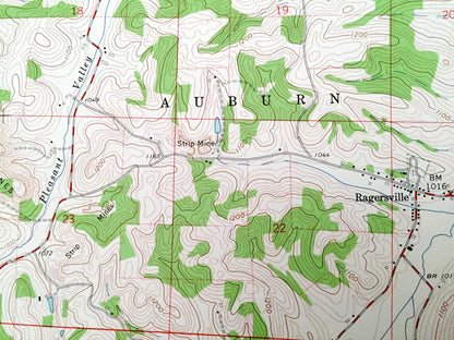 Antique Baltic, Ohio 1961 US Geological Survey Topographic Map – Holmes, Coshocton, Tuscarawas County, Crawford, Bucks, Sugar Creek, OH