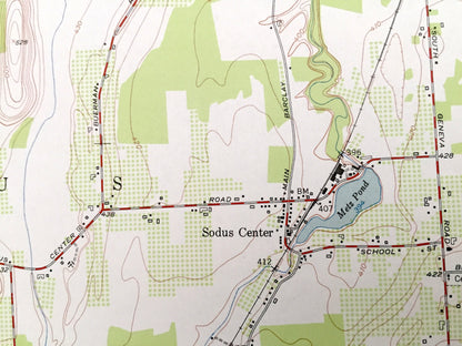 Antique Sodus, New York 1952 US Geological Survey Topographic Map – Wayne County, Arcadia, Lyons, Wallington, Minsteed, Thorntons Corner, NY