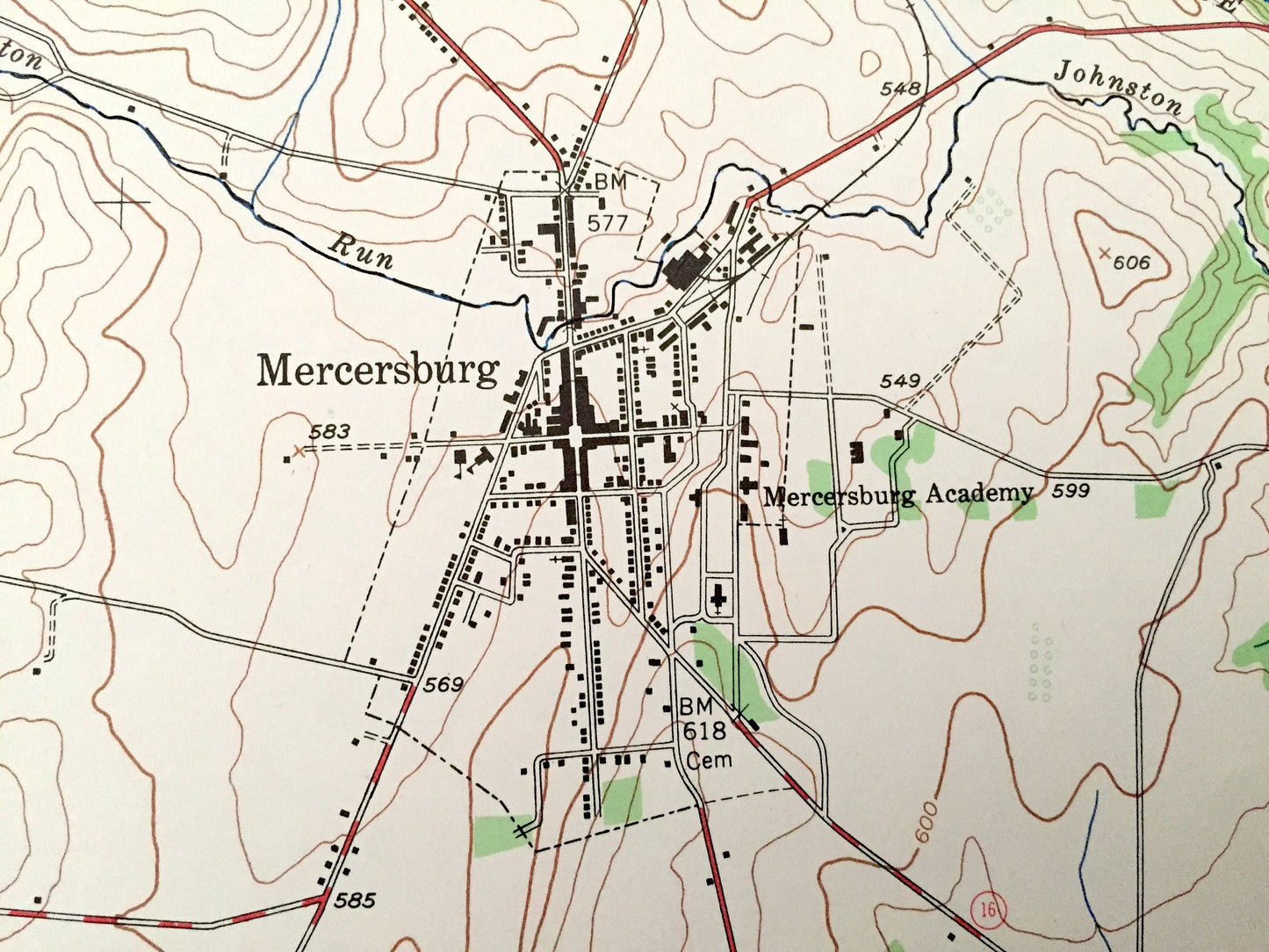 Antique Mercersburg, Pennsylvania 1943 US Geological Survey Topographic Map – Fulton, Franklin County, Tuscarora, Cove Mountain, Gap, PA