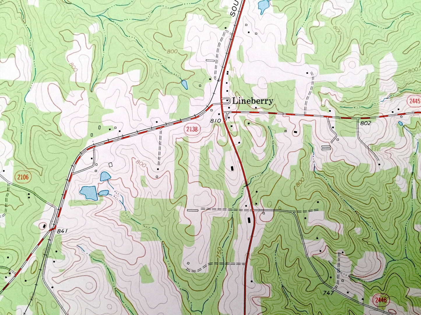 Antique Grays Chapel, North Carolina 1974 US Geological Survey Topographic Map – Randolph County, Lineberry, Melanchthon, Millboro, NC