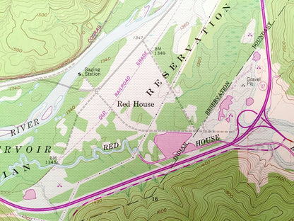 Antique Red House, New York 1962 US Geological Survey Topographic Map – Cattaraugus County, Cold Spring, Elko Allegany Indian Reservation NY