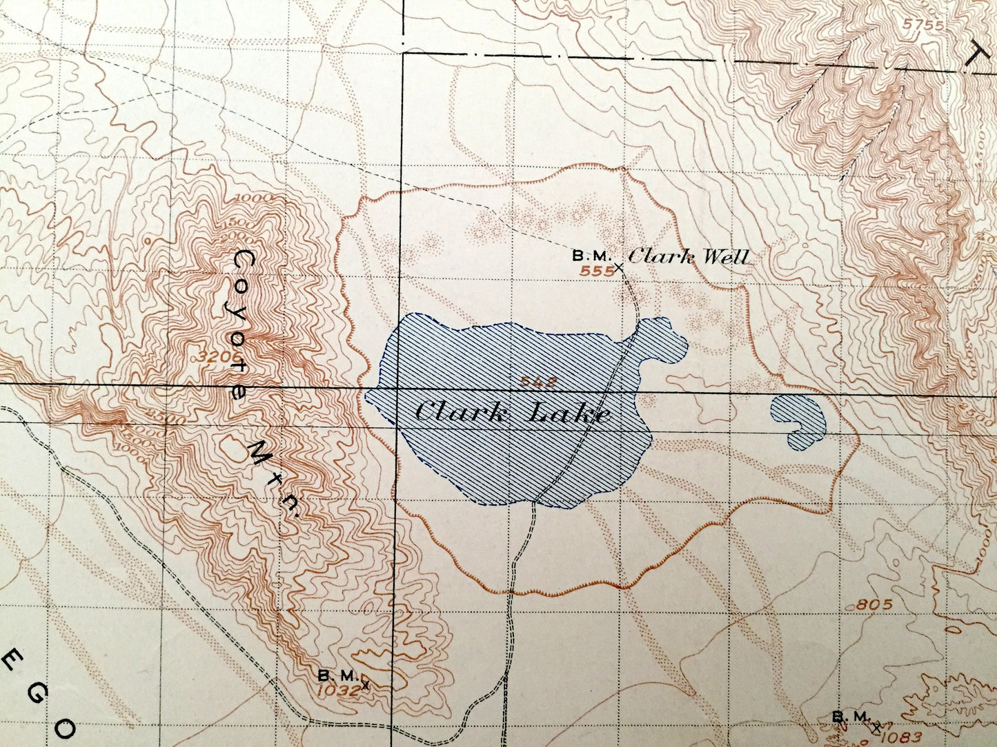 Antique Indio, California 1904 US Geological Survey Topographic Map – Coachella San Bernardino Forest Santa Rosa Mountains Riverside County