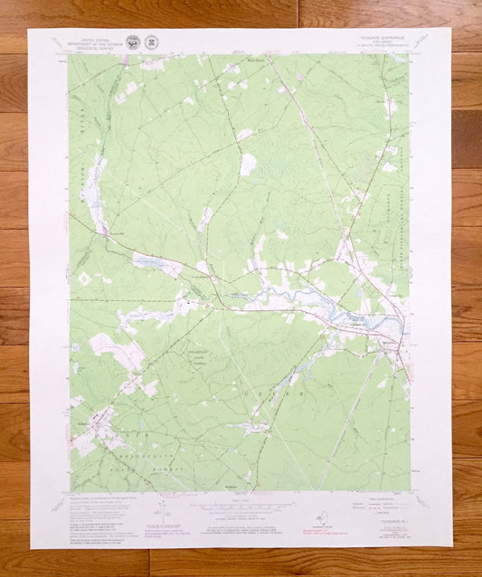 Antique Tuckahoe, New Jersey 1956 US Geological Survey Topographic Map – Cape May, Atlantic, Cumberland County, Maurice River, Dennis, NJ