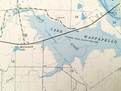 Antique Patterson, Missouri 1968 US Geological Survey Topographic Map – Wayne County, Cedar Creek, Sam A Baker State Park, MO