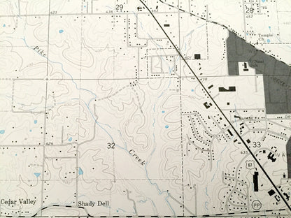 Antique Poplar Bluff, Missouri 1966 US Geological Survey Topographic Map – Butler County, Wilby, Hilliard, Loma Linda, Green Forest, MO