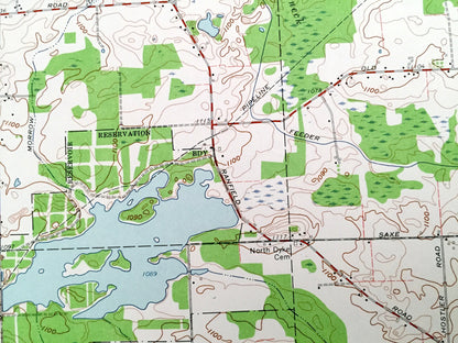 Antique Suffield, Ohio 1960 US Geological Survey Topographic Map – Portage County, Brimfield, Rootstown, Randolph, Mishler, Wingfoot Lake OH