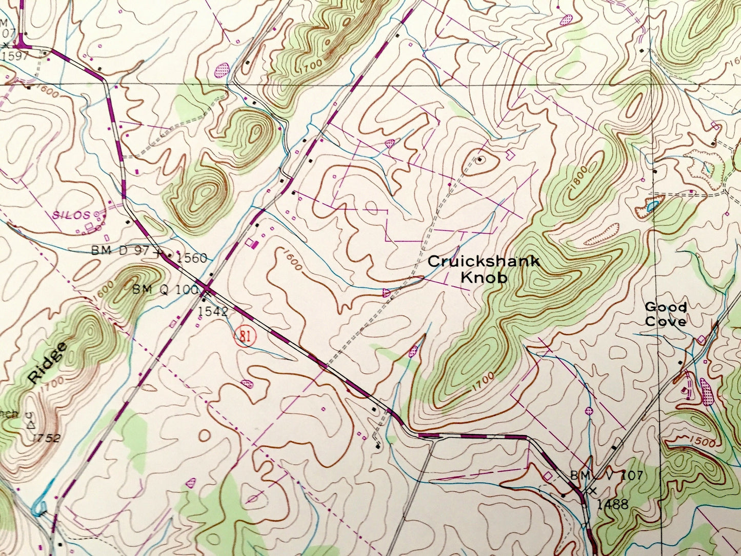 Antique Leesburg, Tennessee 1939 US Geological Survey Topographic Map – Washington County, Stewart Hill, Fairview, Unaka View, Bowmantown TN