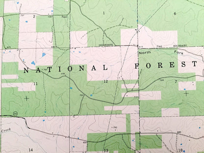 Antique Ellsinore, Missouri 1980 US Geological Survey Topographic Map – Wayne, Butler, Carter County, Orchard Switch, Hill Top, MO