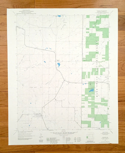 Antique Hunter, Missouri 1968 US Geological Survey Topographic Map – Carter County, Crites Corner, Ellsinore, Mark Twain National Forest, MO