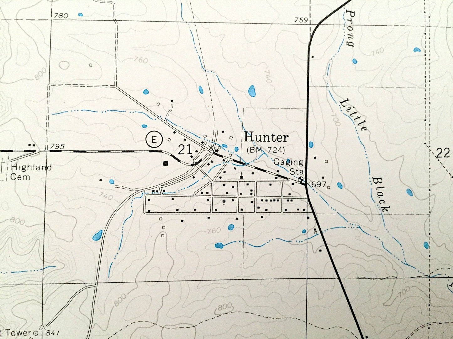 Antique Hunter, Missouri 1968 US Geological Survey Topographic Map – Carter County, Crites Corner, Ellsinore, Mark Twain National Forest, MO