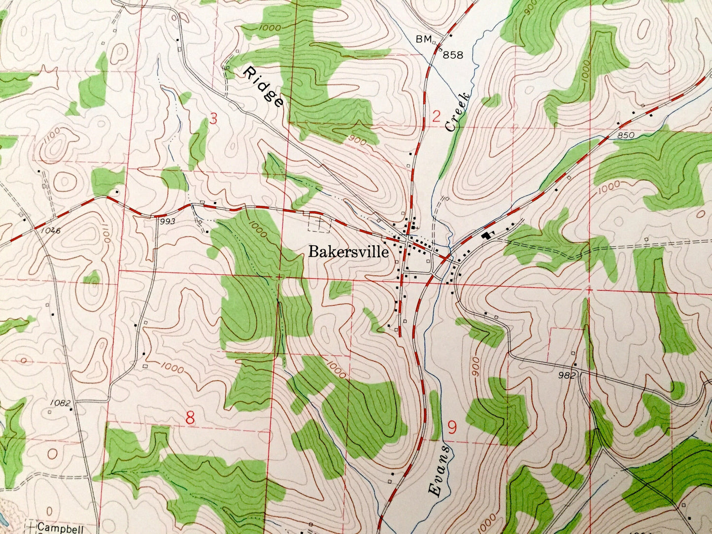 Antique Fresno, Ohio 1961 US Geological Survey Topographic Map – Coshocton, Tuscarawas County, Crawford, Bucks, White Eyes, Adams, Oxford OH