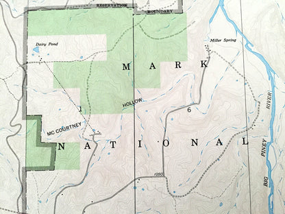 Antique Big Piney, Missouri 1954 US Geological Survey Topographic Map – Phelps, Pulaski County, Fort Leonard Wood, Rose Bridge, Duke, MO