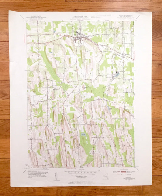 Antique Sodus, New York 1952 US Geological Survey Topographic Map – Wayne County, Arcadia, Lyons, Wallington, Minsteed, Thorntons Corner, NY