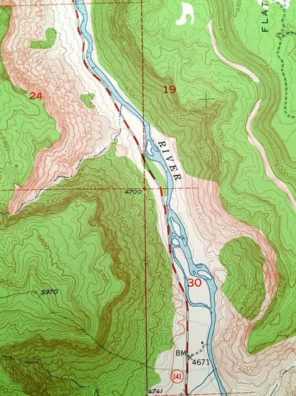 Antique Juanita Arch, Colorado 1960 US Geological Survey Topographic Map – Mesa County, Gateway, Red Canyon, Dolores River, Tenderfoot, CO