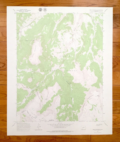 Antique Mesa Mountain, Colorado 1967 US Geological Survey Topographic Map – Saguache, Mineral County, Rio Grande National Forest, CO