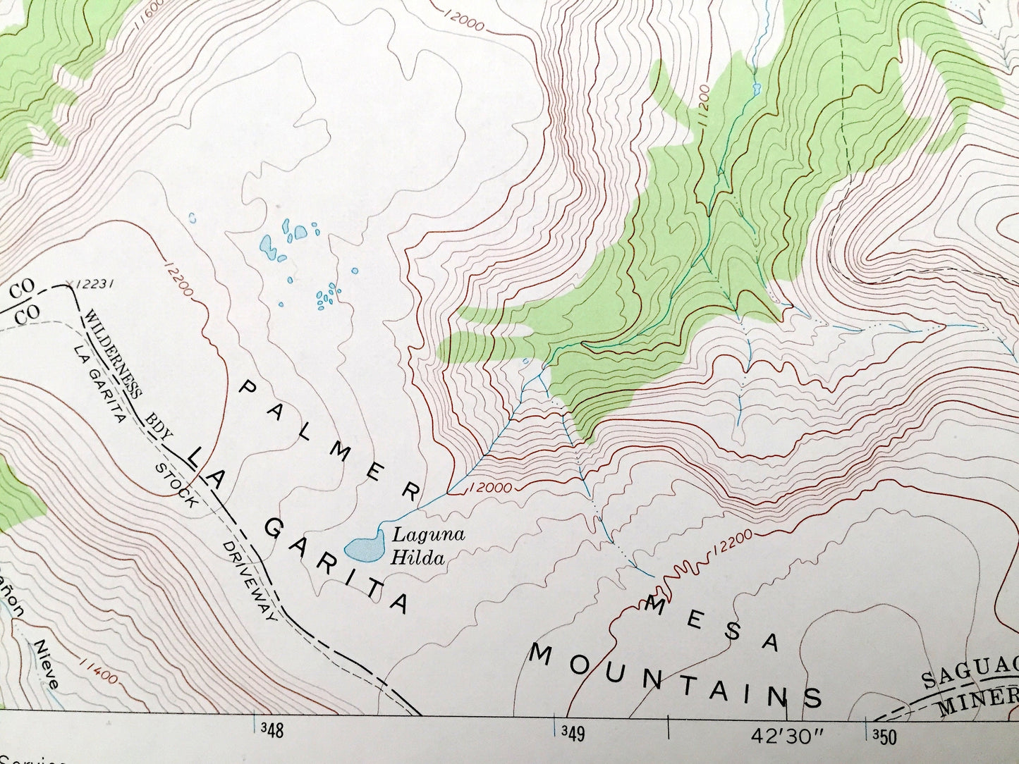Antique Mesa Mountain, Colorado 1967 US Geological Survey Topographic Map – Saguache, Mineral County, Rio Grande National Forest, CO
