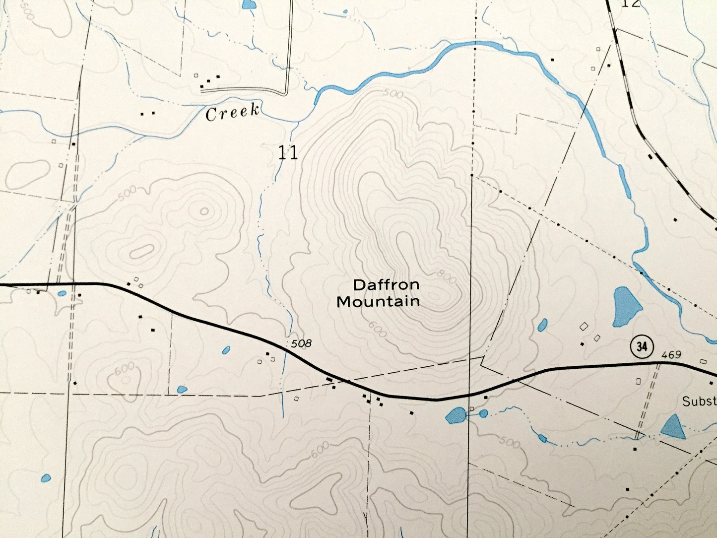 Antique Patterson, Missouri 1968 US Geological Survey Topographic Map – Wayne County, Cedar Creek, Sam A Baker State Park, MO