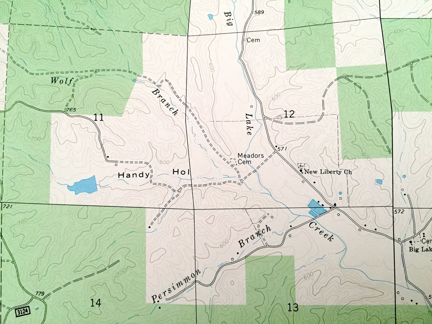 Antique Piedmont SE, Missouri 1967 US Geological Survey Topographic Map – Wayne County, Mark Twain National Forest, Black River, Creek, MO