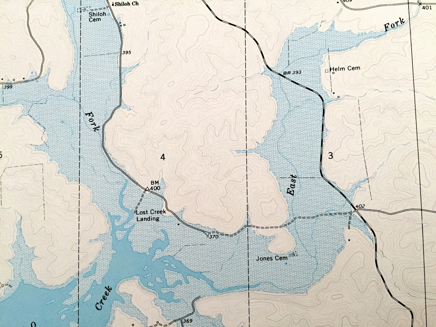 Antique Shook, Missouri 1966 US Geological Survey Topographic Map – Wayne County, Mark Twain National Forest, Lake Wappapello, MO