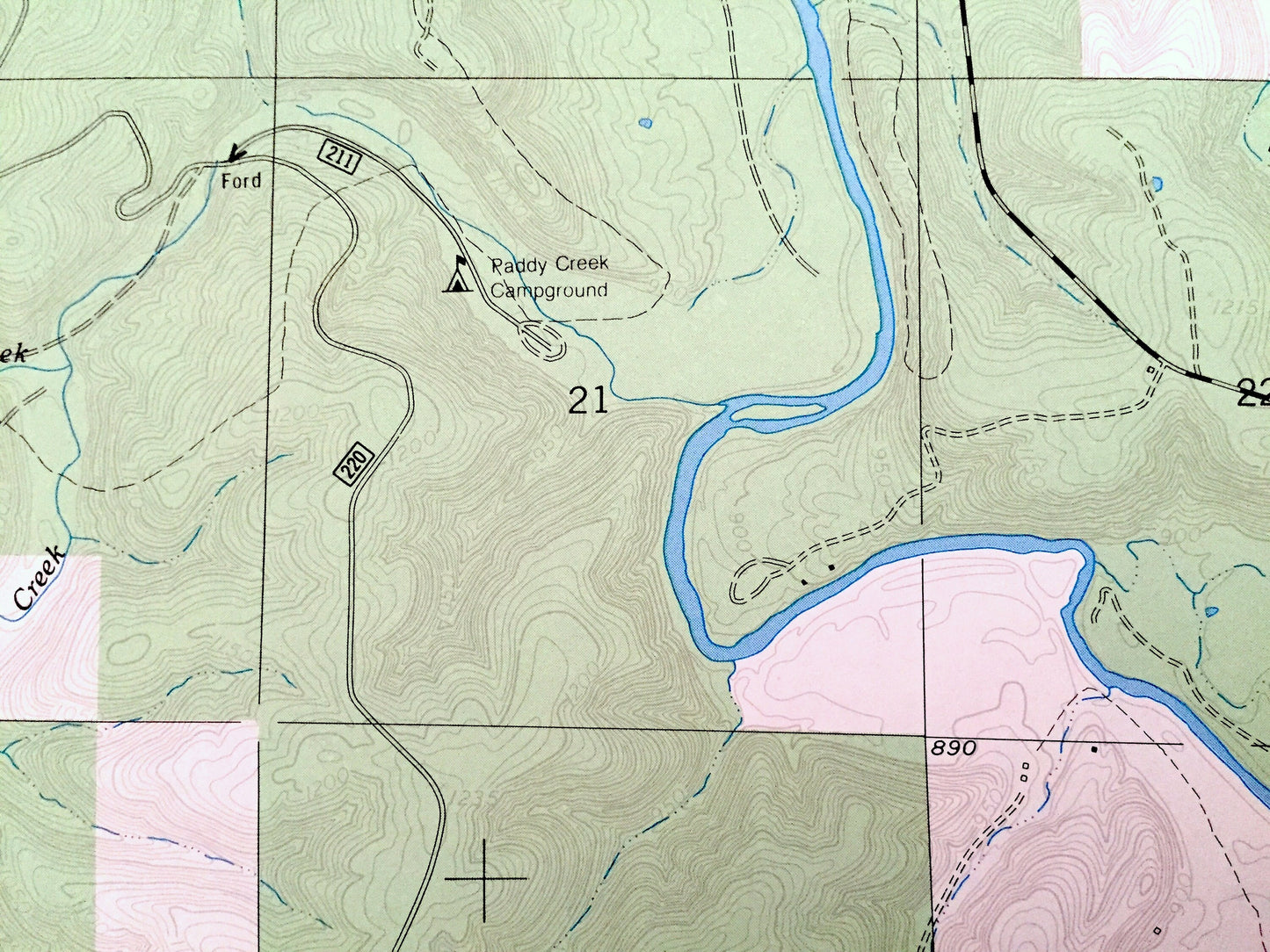 Antique Slabtown Spring, Missouri 1954 US Geological Survey Topographic Map – Pulaski, Phelps, Texas County, Hazelton, Mark Twain Forest, MO