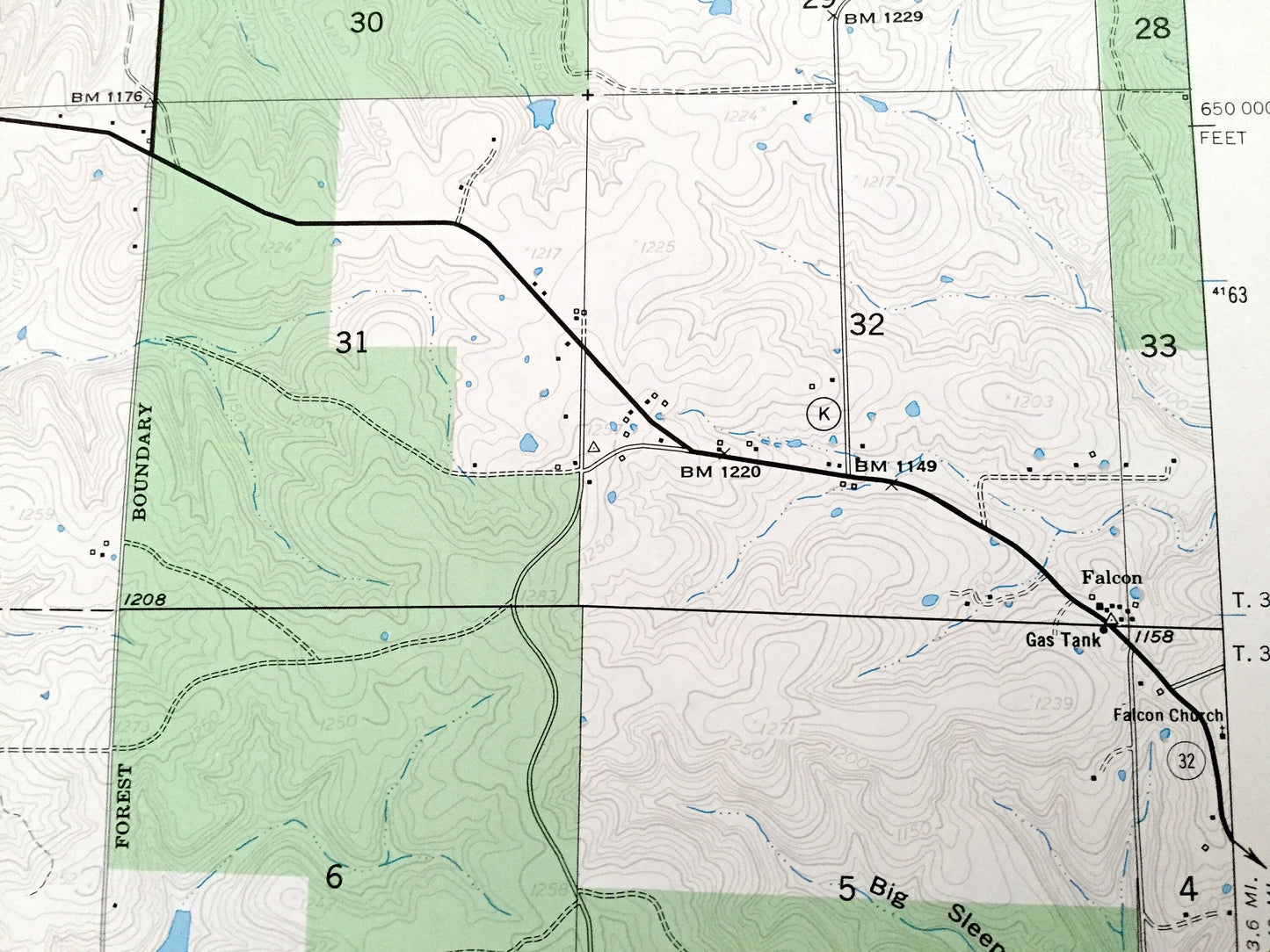 Antique Drew, Missouri 1954 US Geological Survey Topographic Map – Laclede County, Agnes, Moots Store, Jacksonville, Falcon, MO