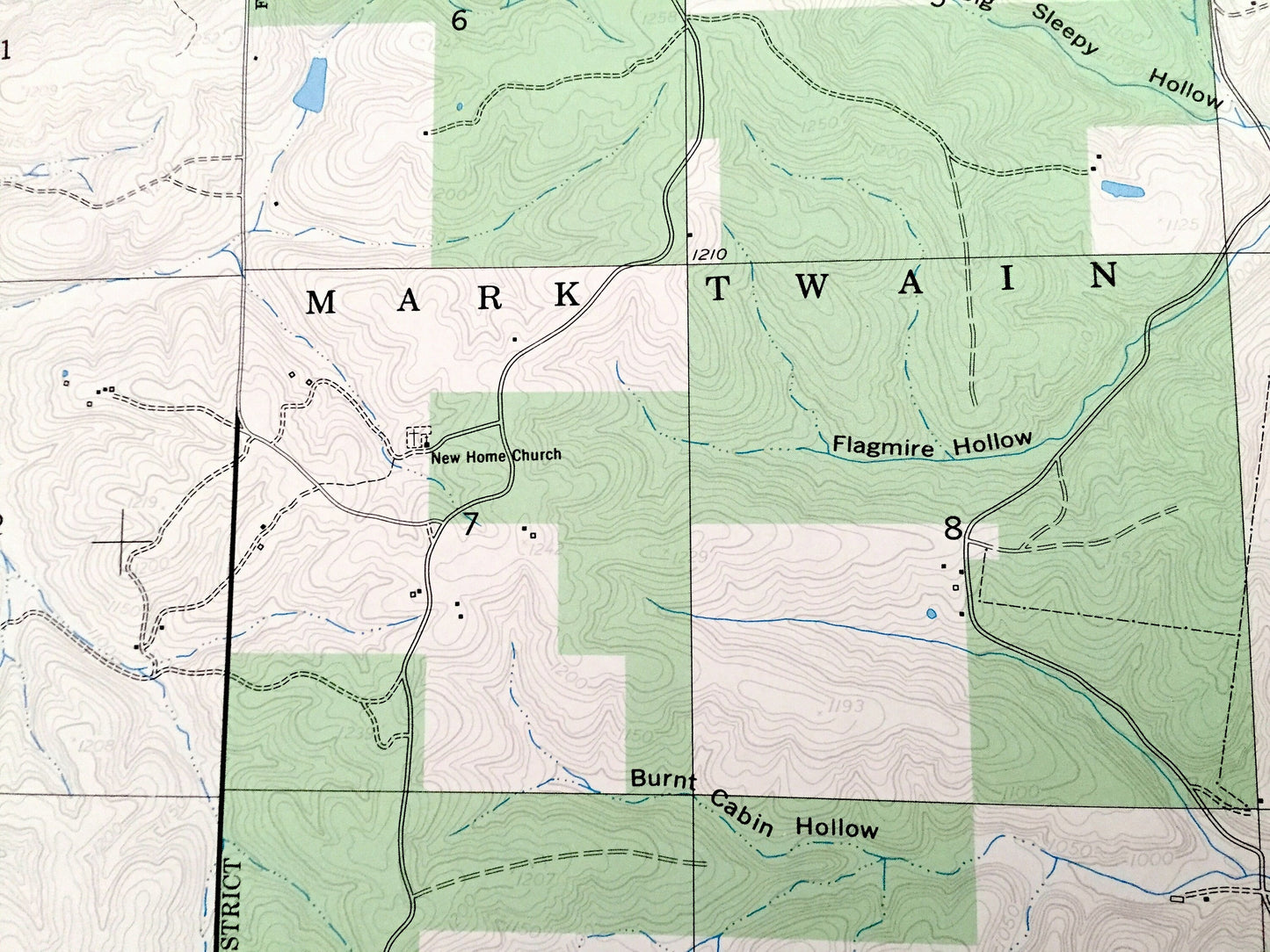 Antique Drew, Missouri 1954 US Geological Survey Topographic Map – Laclede County, Agnes, Moots Store, Jacksonville, Falcon, MO