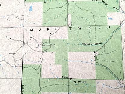 Antique Drew, Missouri 1954 US Geological Survey Topographic Map – Laclede County, Agnes, Moots Store, Jacksonville, Falcon, MO