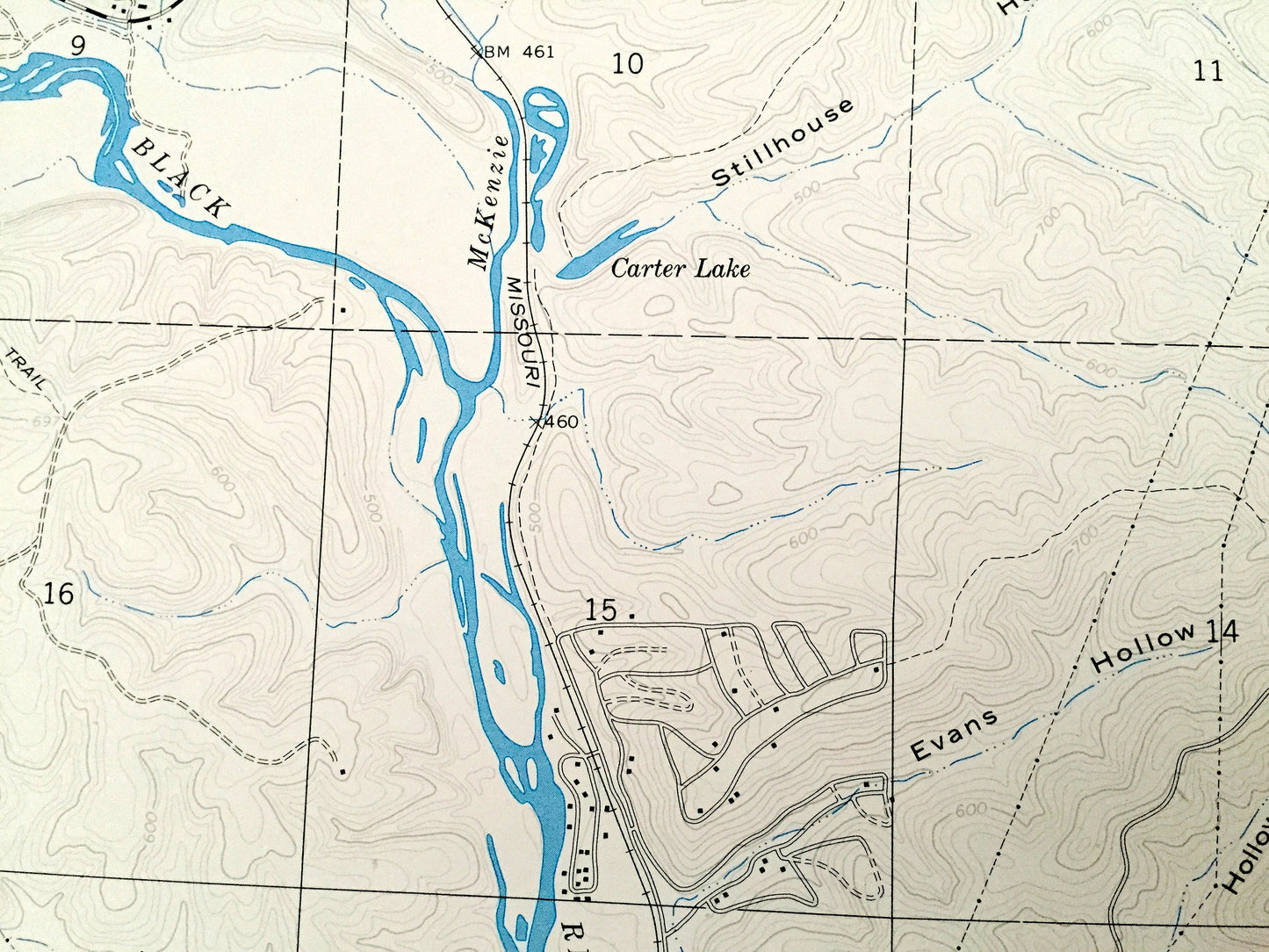 Antique Mill Spring, Missouri 1968 US Geological Survey Topographic Map – Wayne, Carter County, Leeper, Mark Twain National Forest, MO