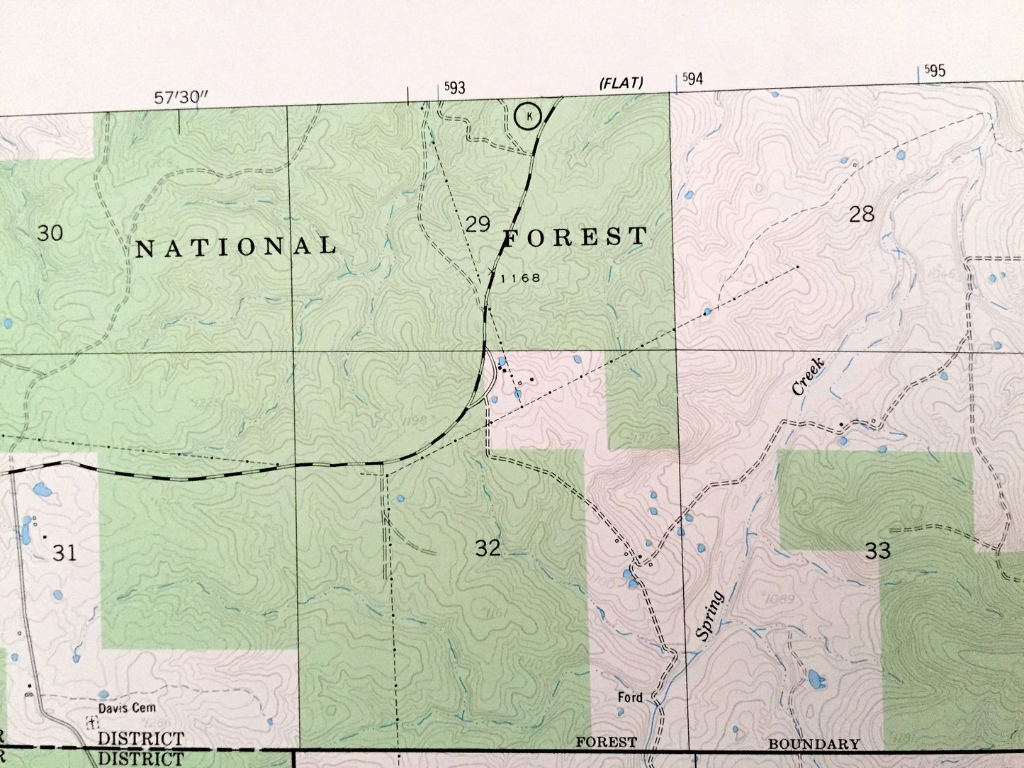 Antique Beulah, Missouri 1954 US Geological Survey Topographic Map – Phelps, Texas County, Blooming Rose, Sherrill, Kinderpost, MO