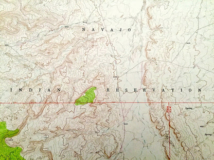 Antique Sand Spring, New Mexico 1966 US Geological Survey Topographic Map – Catron County, Navajo Indian Reservation Shiprock Wash Desert NM