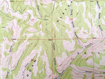 Antique Anvil Points, Colorado 1952 US Geological Survey Topographic Map – Garfield County, Lacy, Naval Oil Shale Reserve, Creek, Gulch, CO
