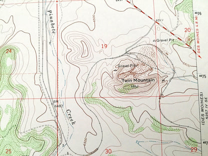Antique Folsom, New Mexico 1972 US Geological Survey Topographic Map – Union County, Capulin Mountain National Monument, NM