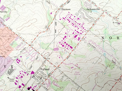 Antique Hatboro, Pennsylvania 1966 US Geological Survey Topographic Map – Bucks, Montgomery County, Horsham, Warminster, Northampton, PA