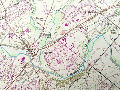 Antique Doylestown, Pennsylvania 1953 US Geological Survey Topographic Map – Montgomery, Bucks County, Hilltown, Montgomery, Warrington, PA