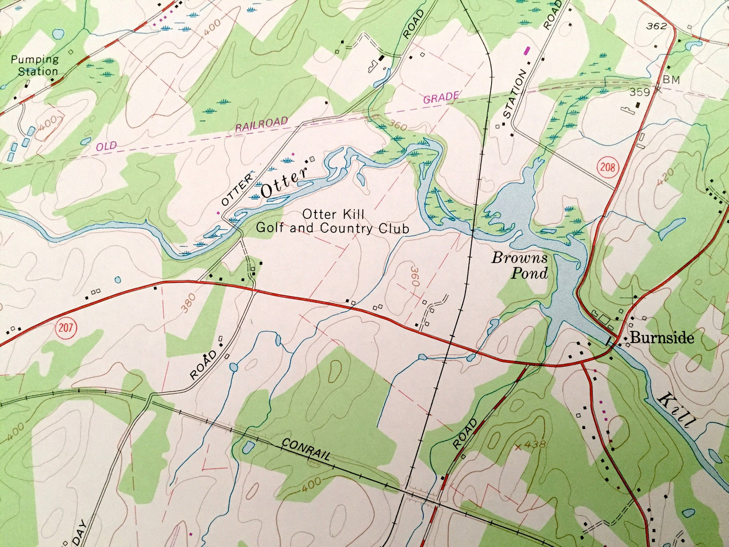 Antique Maybrook, New York 1957 US Geological Survey Topographic Map – Orange County, Montgomery, New Windsor, Blooming Grove, Neelytown, NY