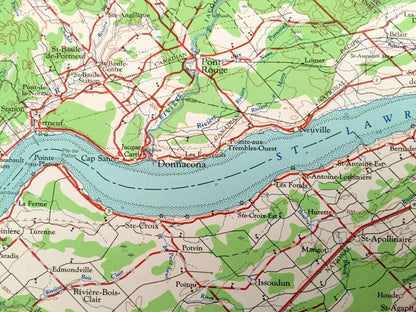 Antique Quebec, Canada 1962 US Geological Survey Topographic Map – Charlesbough, Orsainville, Giffard, Beauport, Victoriaville, Loretteville