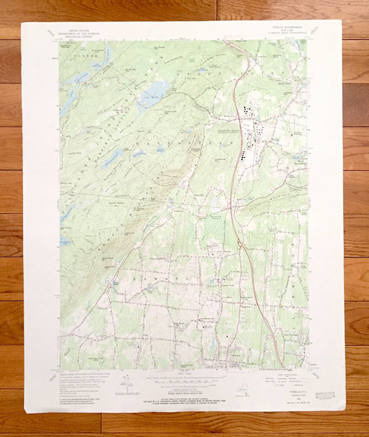 Antique Thiells, New York 1955 US Geological Survey Topographic Map – Orange, Rockland County, Tuxedo, Stony Point, Haverstraw, Ramapo, NY
