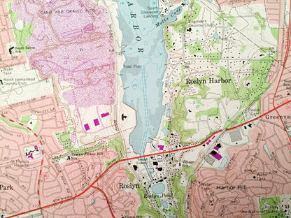 Antique Sea Cliff, New York 1968 US Geological Survey Topographic Map – Queens, Nassau County, Oyster Bay, Glen Cove, North Hempstead, NY