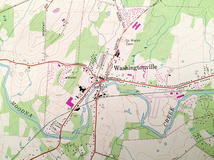 Antique Maybrook, New York 1957 US Geological Survey Topographic Map – Orange County, Montgomery, New Windsor, Blooming Grove, Neelytown, NY