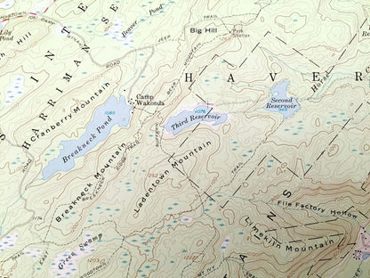 Antique Thiells, New York 1955 US Geological Survey Topographic Map – Orange, Rockland County, Tuxedo, Stony Point, Haverstraw, Ramapo, NY