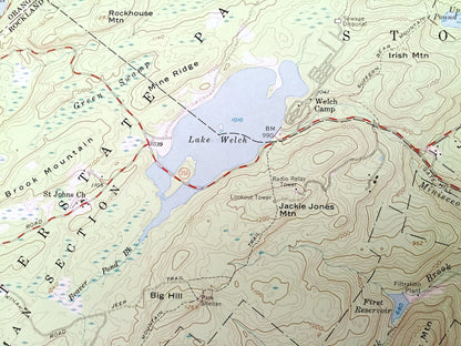 Antique Thiells, New York 1955 US Geological Survey Topographic Map – Orange, Rockland County, Tuxedo, Stony Point, Haverstraw, Ramapo, NY
