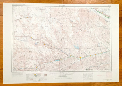 Antique McCook, Nebraska 1954 US Geological Survey Topographic Map – Cambridge, Bartley, Indianola, Culbertson Trenton Benkelman Stratton NE