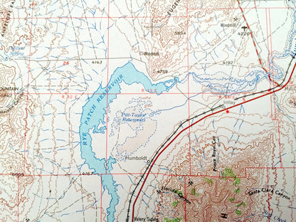 Antique Lovelock, Nevada 1955 US Geological Survey Topographic Map – Pyramid Lake, Buena Vista Valley, Toulon, Woolsey, Humboldt Range, NV
